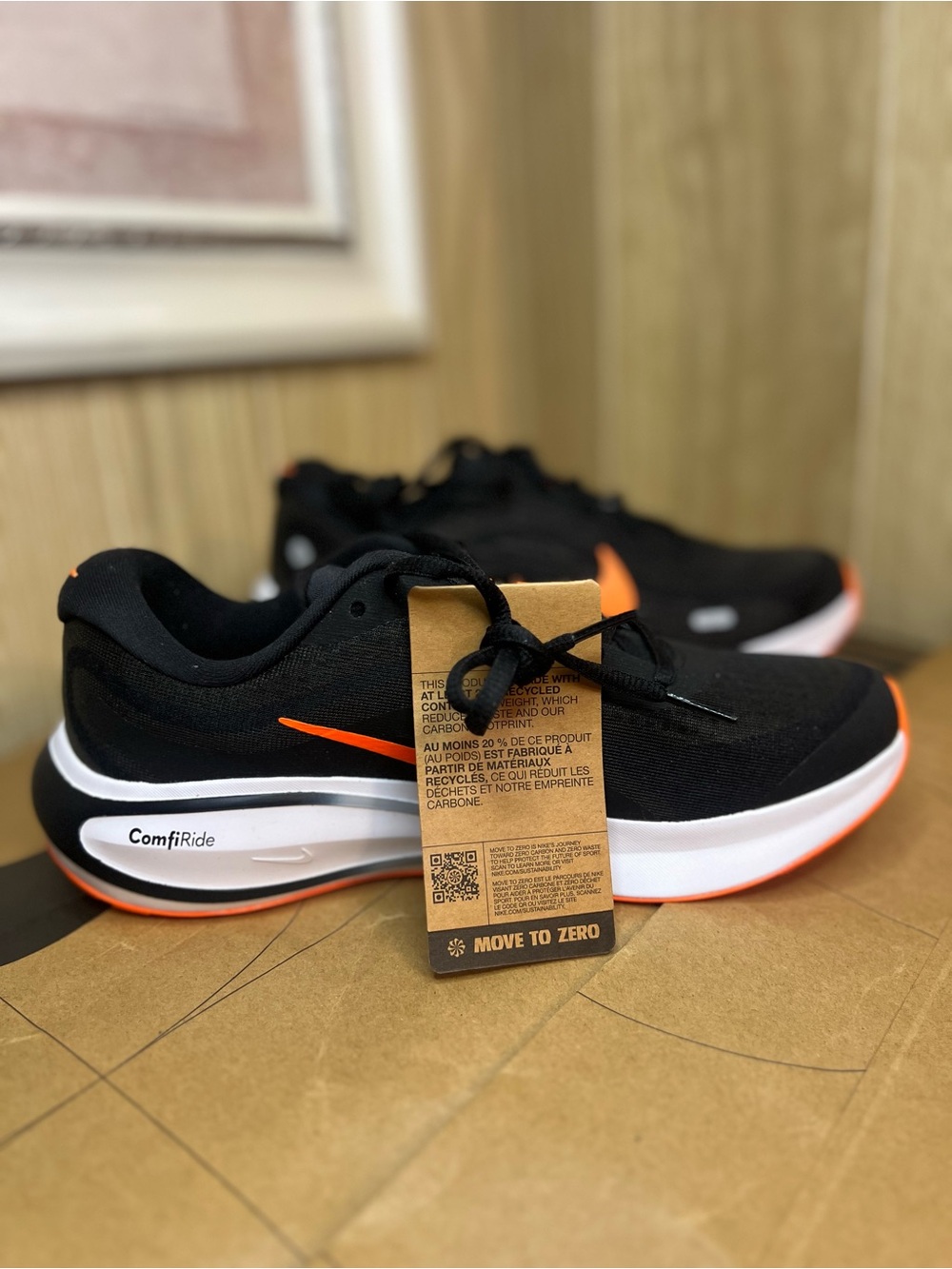 Nike Black and Orange ComfiRide Men's Sneakers